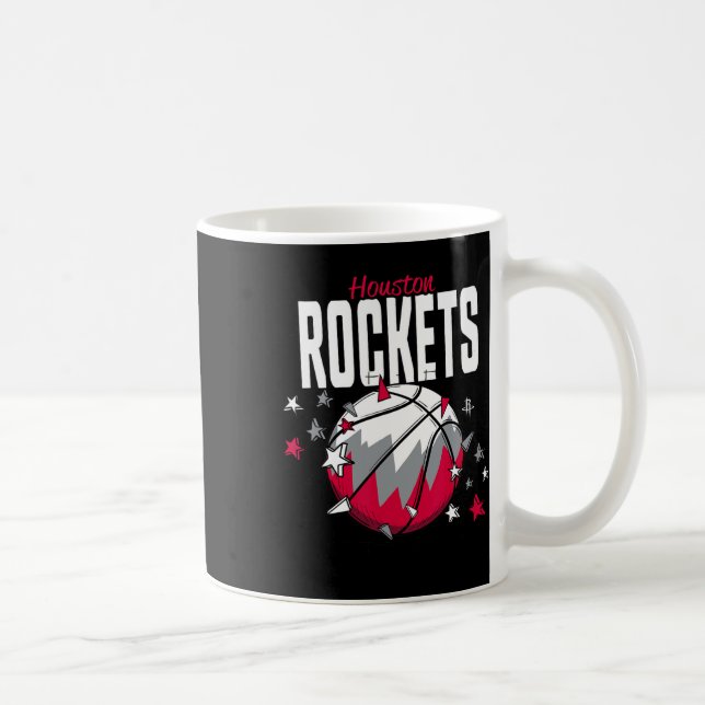 N Houston Rockets Sketll Doodle Stars  Kaffeetasse (Rechts)