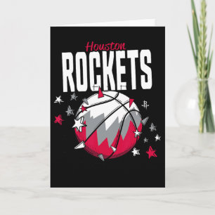 N Houston Rockets Sketll Doodle Sterne Karte