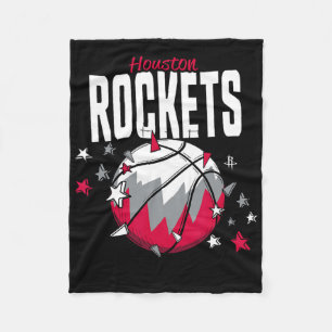 N Houston Rockets Skizze Doodle Sterne Fleecedecke