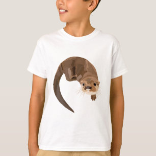 N ist für den neotropen Fluss Otter T-Shirt