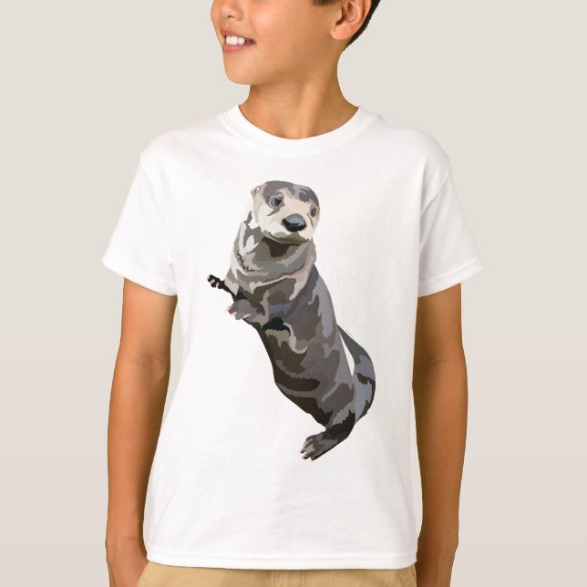 N ist für den nordamerikanischen Fluss Otter T-Shirt (Vorderseite)