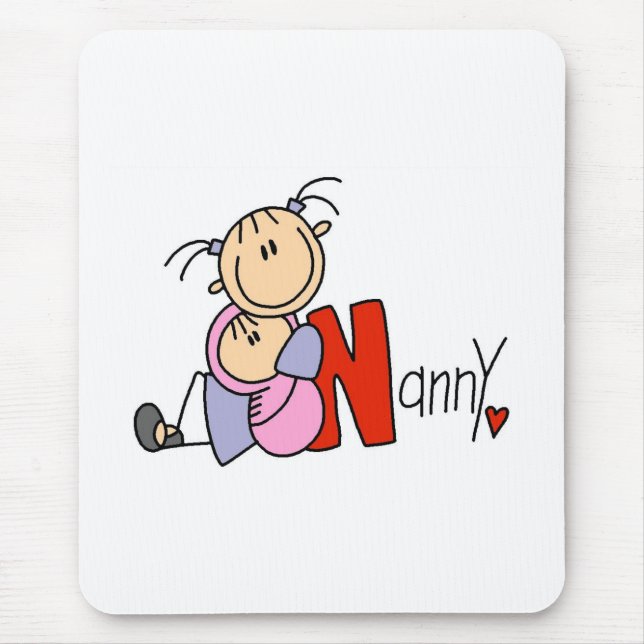 N ist für Kindermädchen Mousepad (Vorne)