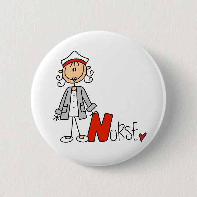 N ist für Krankenschwester Button (Vorderseite)