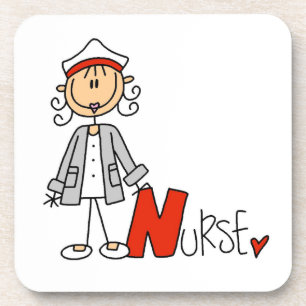 N ist für Krankenschwester Getränkeuntersetzer