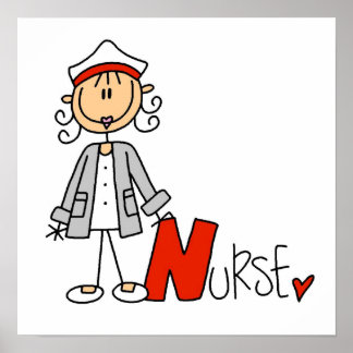 N ist für Krankenschwester Poster