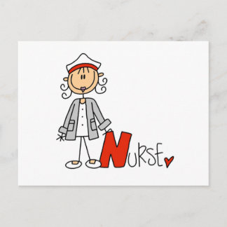 N ist für Krankenschwester Postkarte
