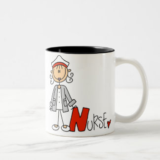 N ist für Krankenschwester Zweifarbige Tasse