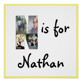 N ist für Name Poster