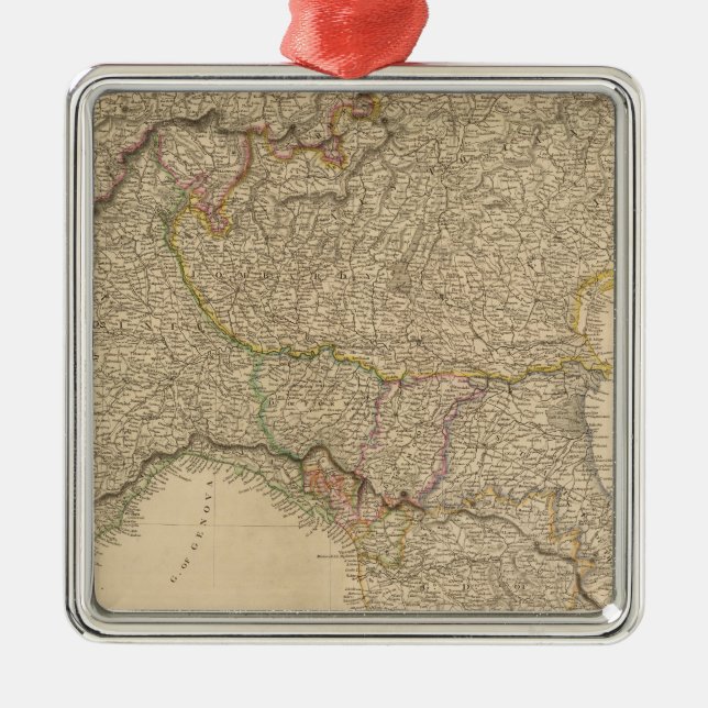 N Italien, Alpen Silbernes Ornament (Vorne)