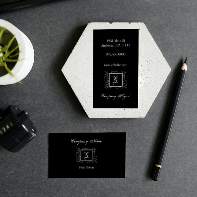 N Monogram-Visitenkarte Visitenkarte (N Monogram Business Card)