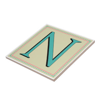 N-MONOGRAMM-BUCHSTABE FLIESE