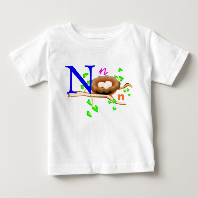 N - Monogramm - Sammlung Baby T-shirt (Vorderseite)