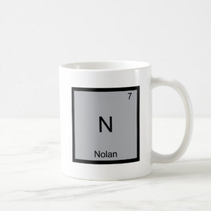 N - Nolan Lustiges Chemie-Element-Symbol T-Shirt Tasse