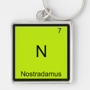 N: Nostradamus Funny Chemistry Element Symbol T-Sh Schlüsselanhänger