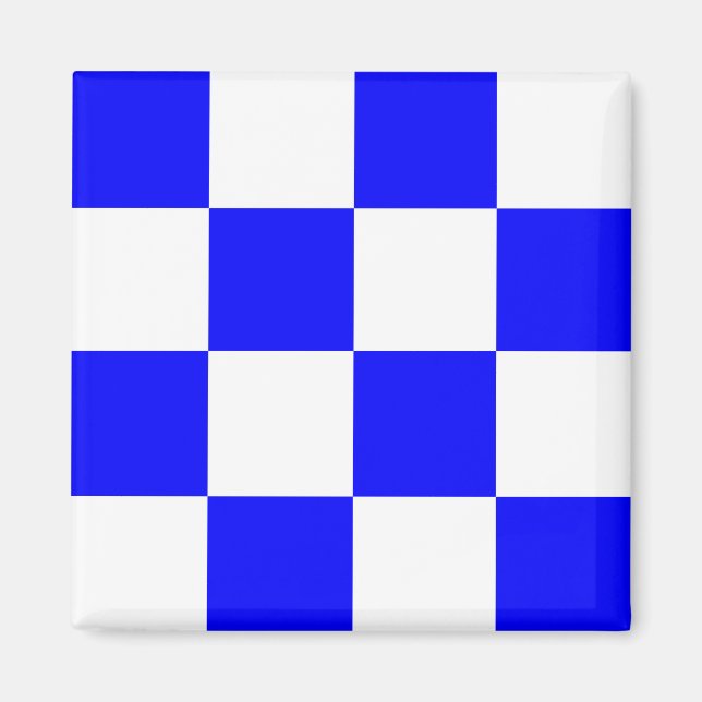 "N" (November) Signalflagge Magnet (Vorne)