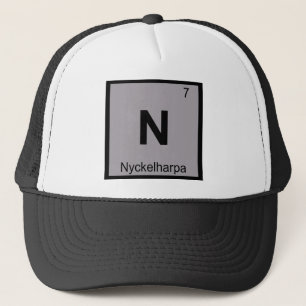 N - Nyckelharpa-Musik Chemie Periodensystem Truckerkappe