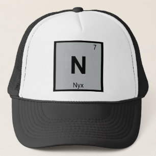 N - Nyx Griechische Chemie Periodensystem Symbol Truckerkappe