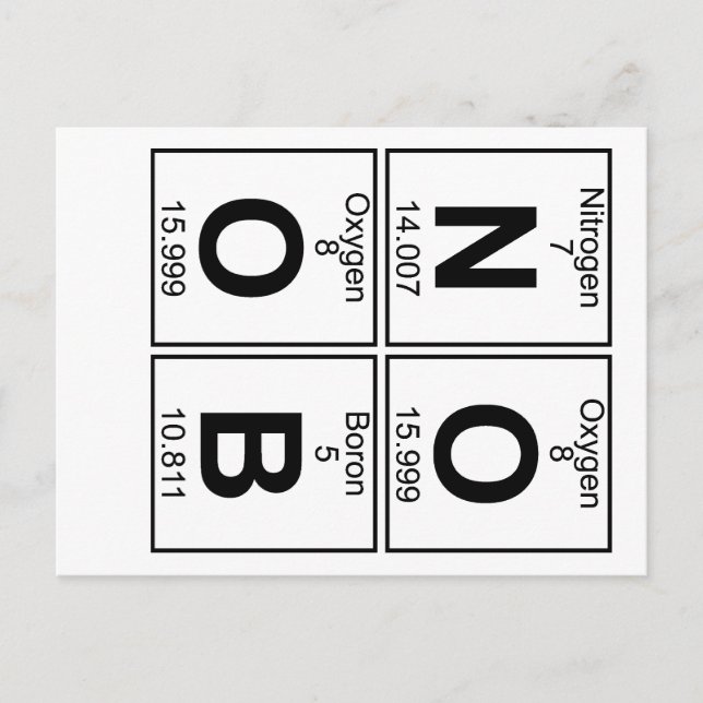 N-O-B (noob) - Vollständig Postkarte (Vorderseite)