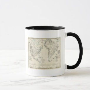 N & S America physisch Tasse