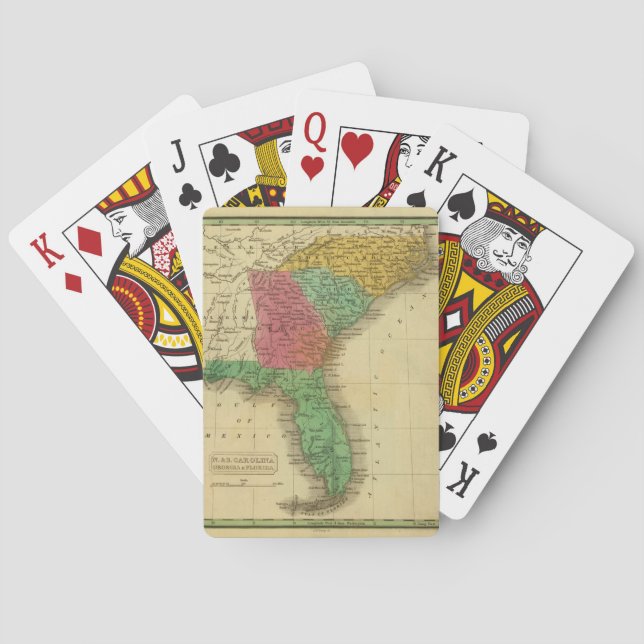 n & S. Carolina. Spielkarten (Rückseite)