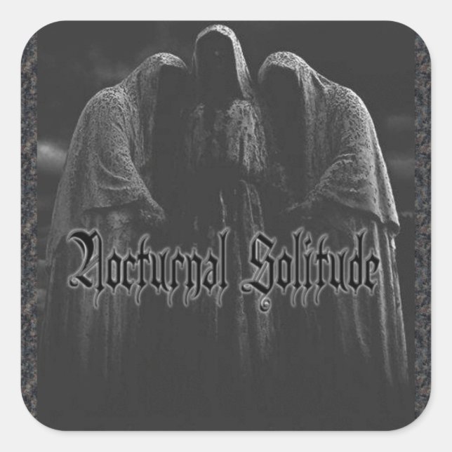 N.S. Hooded Figures Quadratischer Aufkleber (Vorderseite)