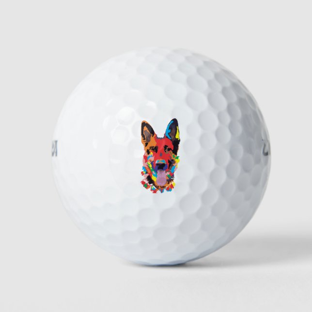 N Schafhirte Farbe Golfball (Vorderseite)