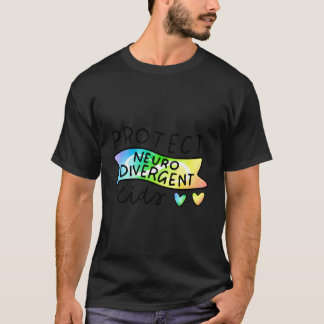 n Schützen Sie die Neurodivergent Rainbow Autismus T-Shirt