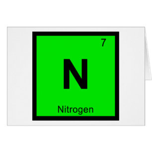 N - Stickstoff Chemie Periodensystem Symbol