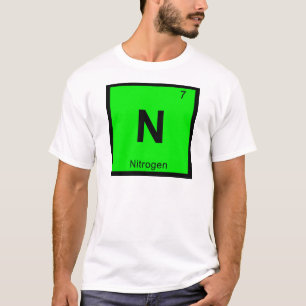 N - Stickstoff Chemie Periodensystem Symbol T-Shirt