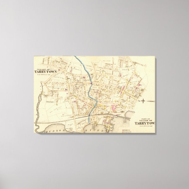 N Tarrytown, Tarrytown, New York Leinwanddruck (Vorderseite)
