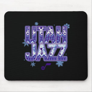 N Utah Jazz Weihnachts hässlicher Pullover Mousepad