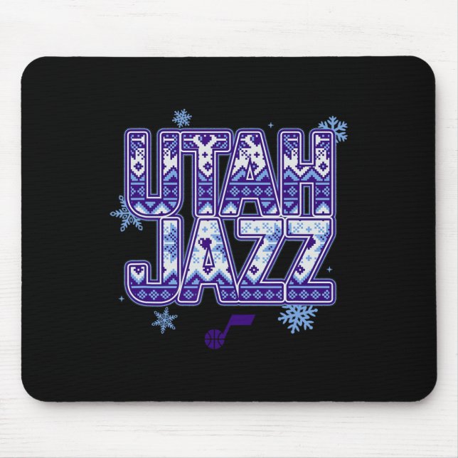 N Utah Jazz Weihnachts hässlicher Pullover  Mousepad (Vorne)