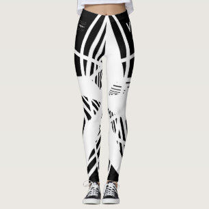 N-VII [BLK/WH] LEGGINGS
