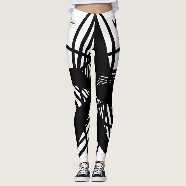 N-VII [WHS/BLK] LEGGINGS (Vorderseite)