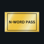 N-Word-Pass Begleitkarte<br><div class="desc">N-Word-Pass</div>