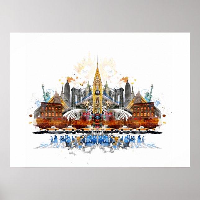 N.Y.C. Nicht anhalten Druck Poster (Vorne)