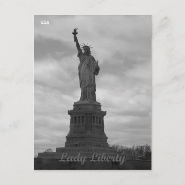 N.Y.E Lady Liberty Postkarte (Vorderseite)