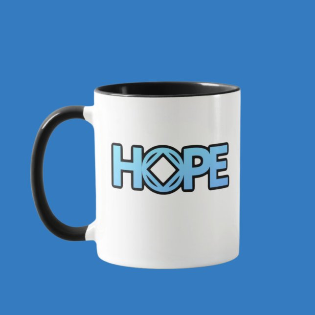 NA Addiction Erholung Blue Service Symbol Hope Tasse (Von Creator hochgeladen)