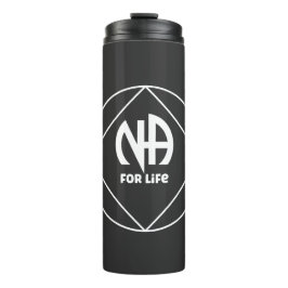 NA für Lebensarmut Anonym Thermosbecher