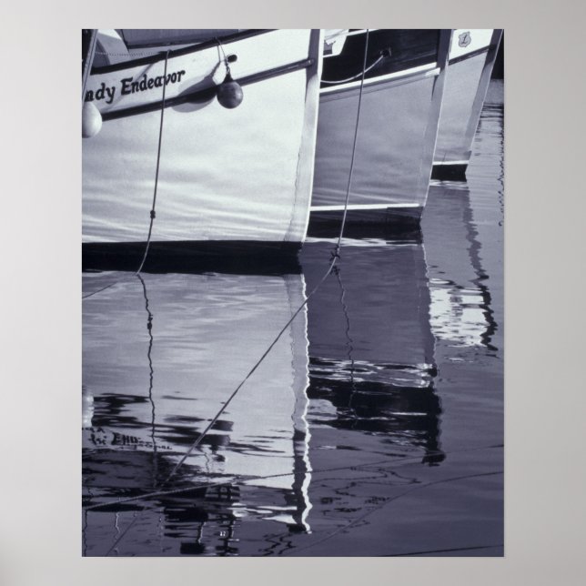 NA, Kanada, Nova Scotia, Digby. Fischereifahrzeuge Poster (Vorne)