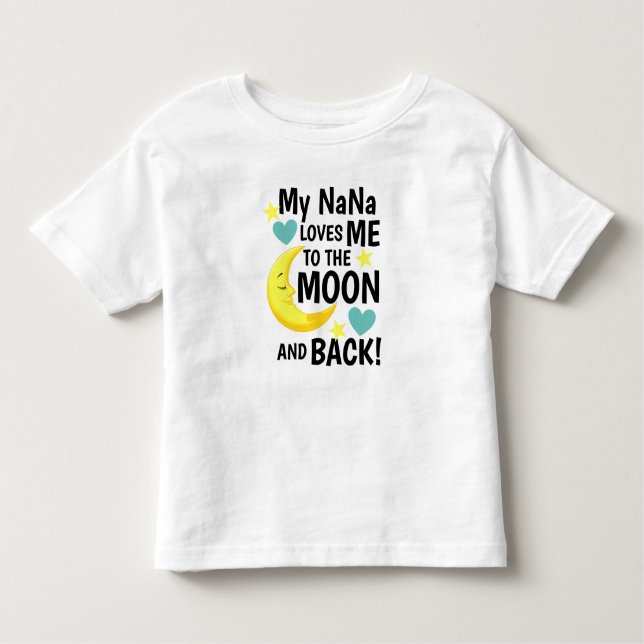Na Lieben Ich zum Mond und zurück Baby T - Shirt (Vorderseite)