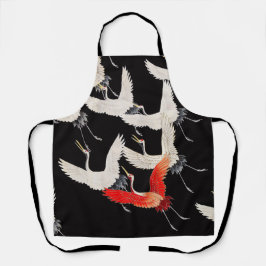 Na los! Japanischer Holzblock. All-Over-Druck Schü Schürze