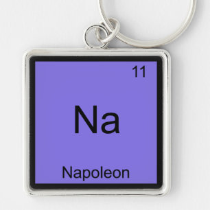 Na - Napoleon Funny Chemistry Element Symbol T-Shi Schlüsselanhänger