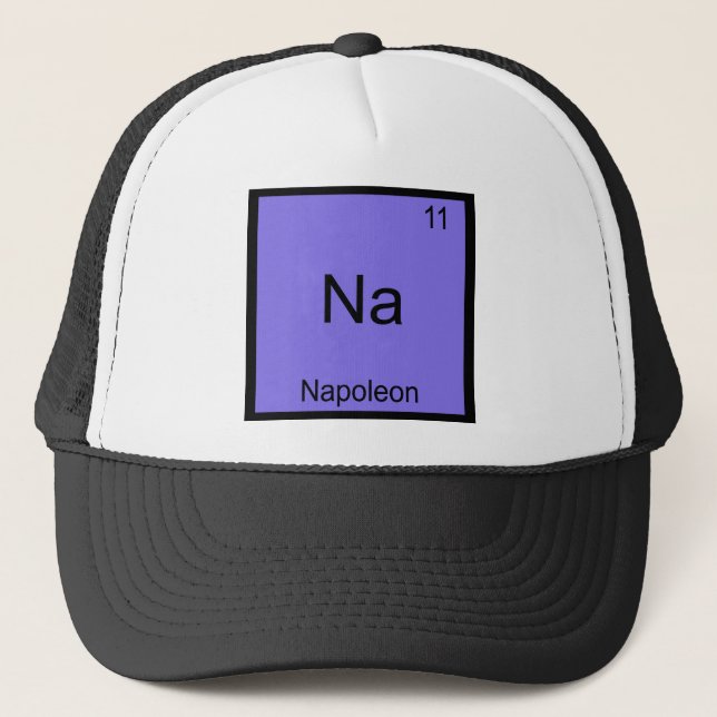 Na - Napoleon Funny Chemistry Element Symbol T-Shi Truckerkappe (Vorderseite)