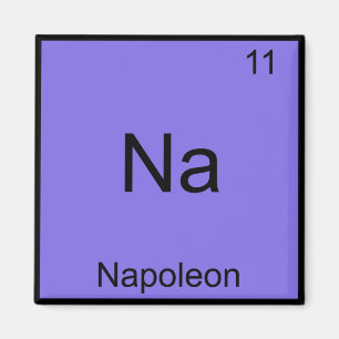 Na - Napoleon Lustiges Chemie-Element-Symbol-T-Shi Magnet