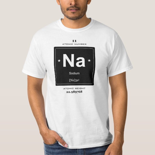 Na, Natrium (chemische Elemente) T-Shirt (Vorderseite)