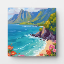 Na Pali Coast Kauai Hawaii Küste Malerei Art Fotoplatte