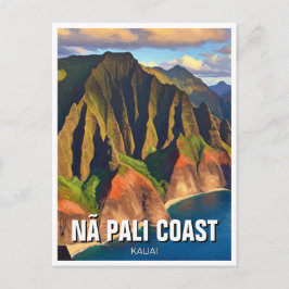 Nā Pali Coast Kauai Hawaii Travel Postkarte