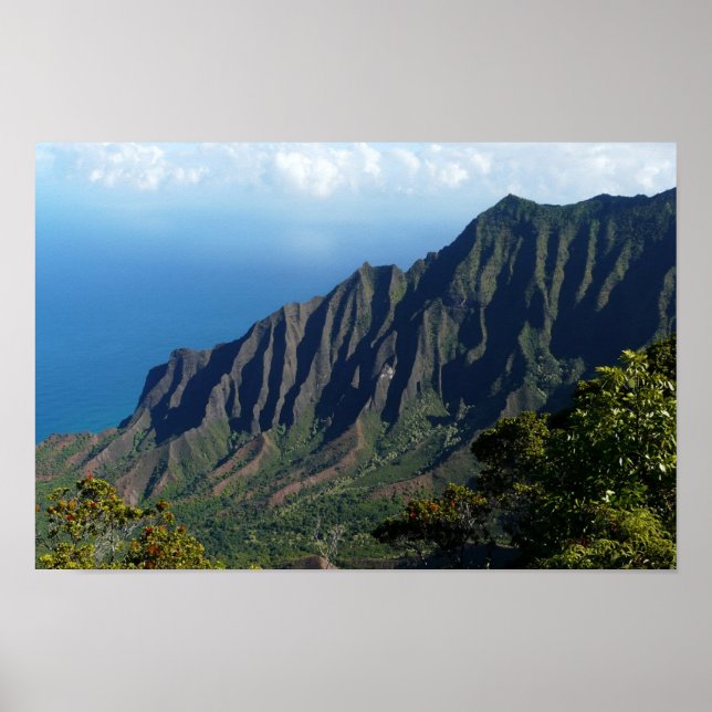 Na Pali Coast on Kauai Poster (Vorne)