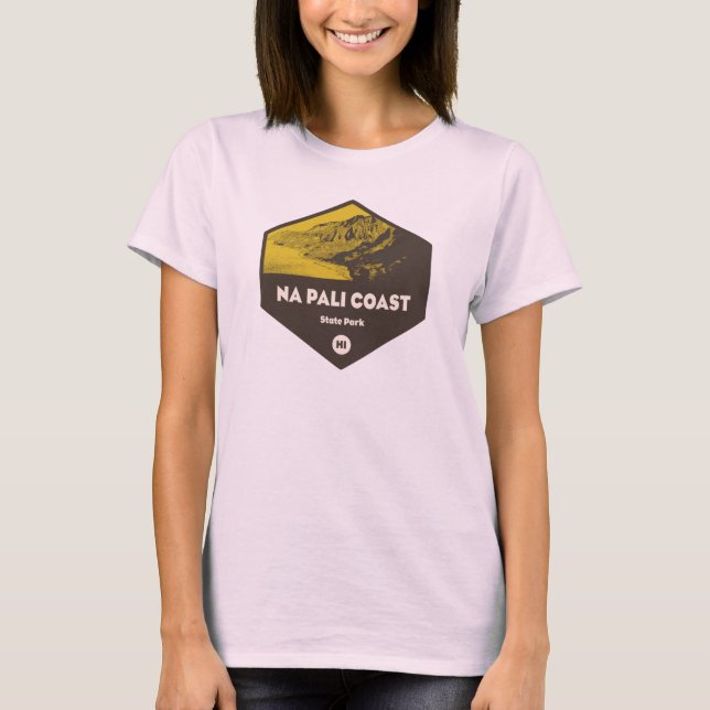 Nā Pali Coast Staat Park Hawaii T-Shirt (Vorderseite)